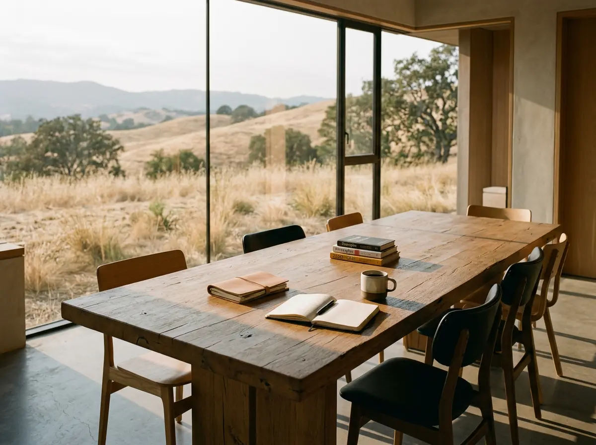 The KIX studio in Menlo Park, overlooking the foothills